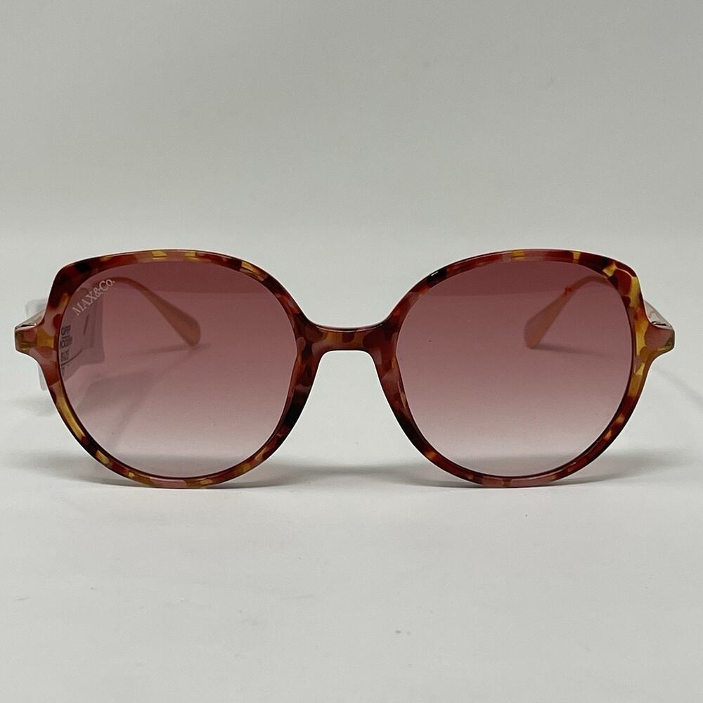 MAX &Co Sunglasses Womens Havana Gradient Bordeaux MO0088 55T 50/18/140 NEW
